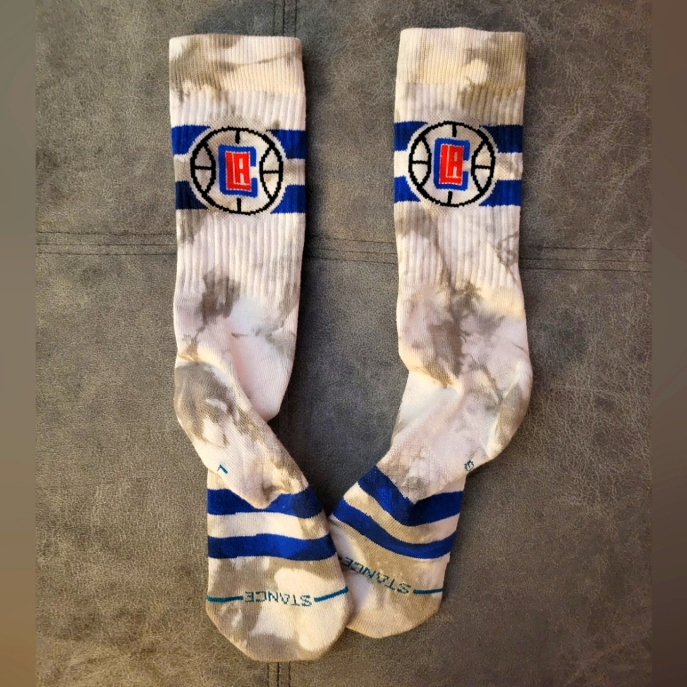 Nwot LA Clippers Stance socks size large 9-13